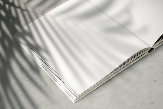 Magazine Mockup With A Blank Space Psd