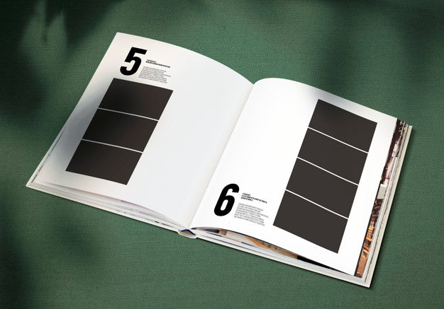 Magazine Mockup With A Blank Space Psd
