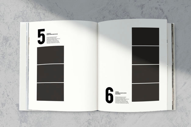 Magazine Mockup With A Blank Space Psd