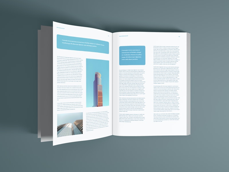 Magazine Pages Psd Mockup