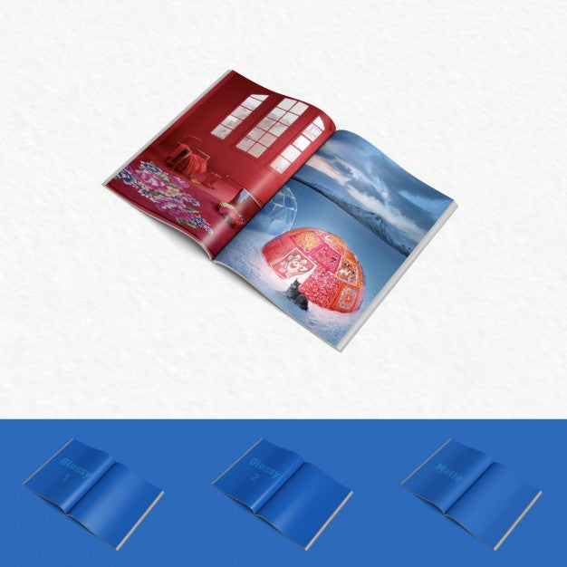 Magazine Template Design Psd