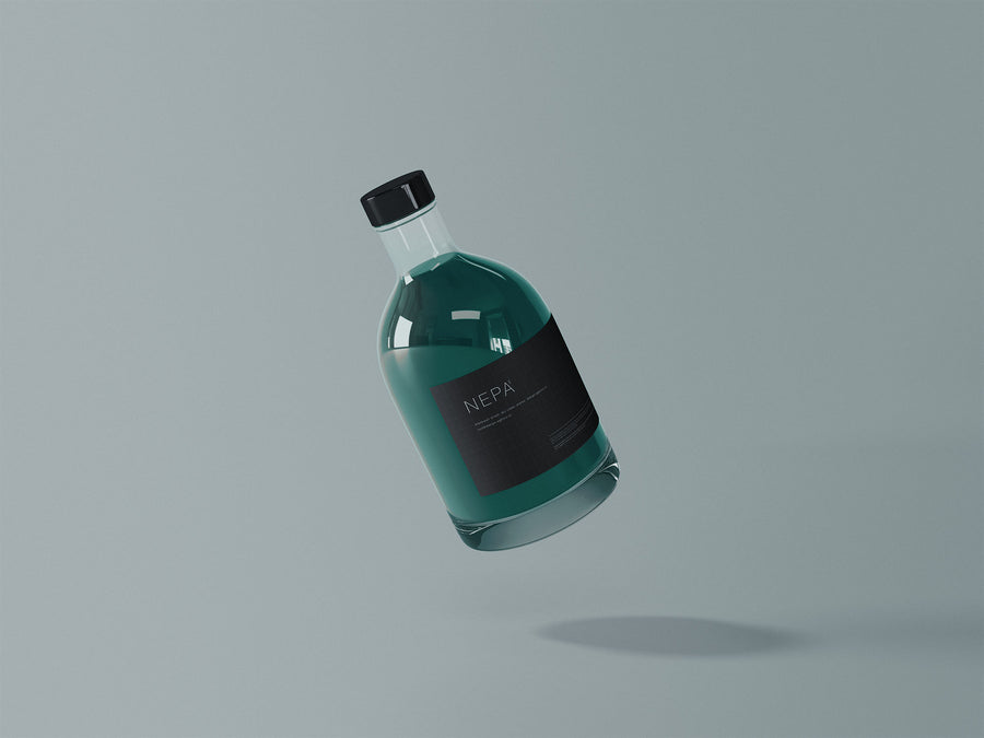 Small Blender Bottles PSD Mockup, Floating – Original Mockups