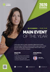 Main Event Of The Year With Businesswoman Psd