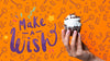 Make A Wish Message With Cake For Birthday Party Psd
