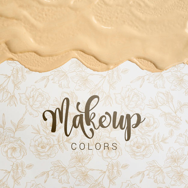 Make Up Colors With Lettering Psd