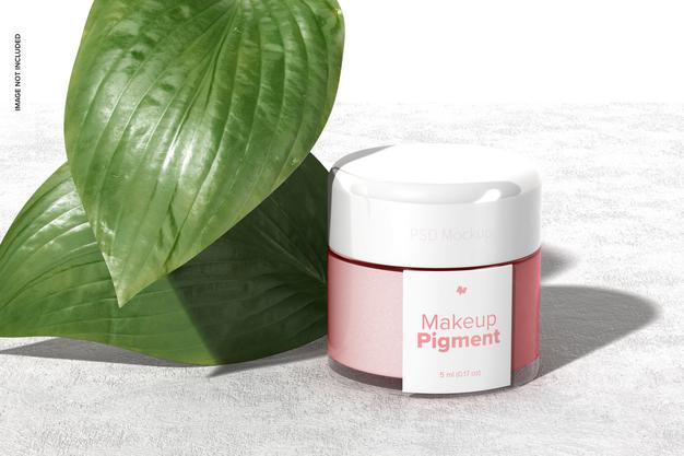 Makeup Pigment Mockup Psd