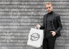 Male In Black Suit With Shopping Bags Psd