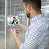 Man Having A Video Conference At Work Psd