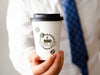 Man Holding A Cup Of Coffee Mock-Up Psd