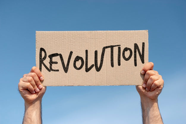 Man Holding Protest Board Mock-Up Psd