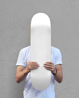 Man Holding Skateboard Mockup Psd