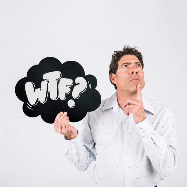 Man Holding Speech Bubble Slate Psd