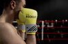 Man Wearing Boxing Gloves Mock-Up For Training Psd