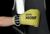 Man Wearing Boxing Gloves Mock-Up Psd