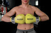 Man Wearing Boxing Gloves Mock-Up Psd