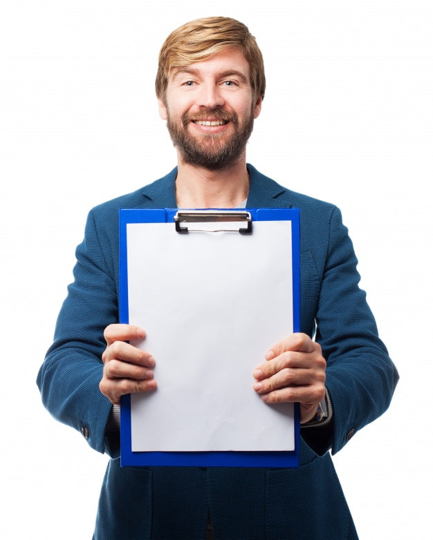 Man With A Checklist Psd