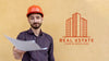 Man With Hard Hat Holding A Blurred Paper Psd
