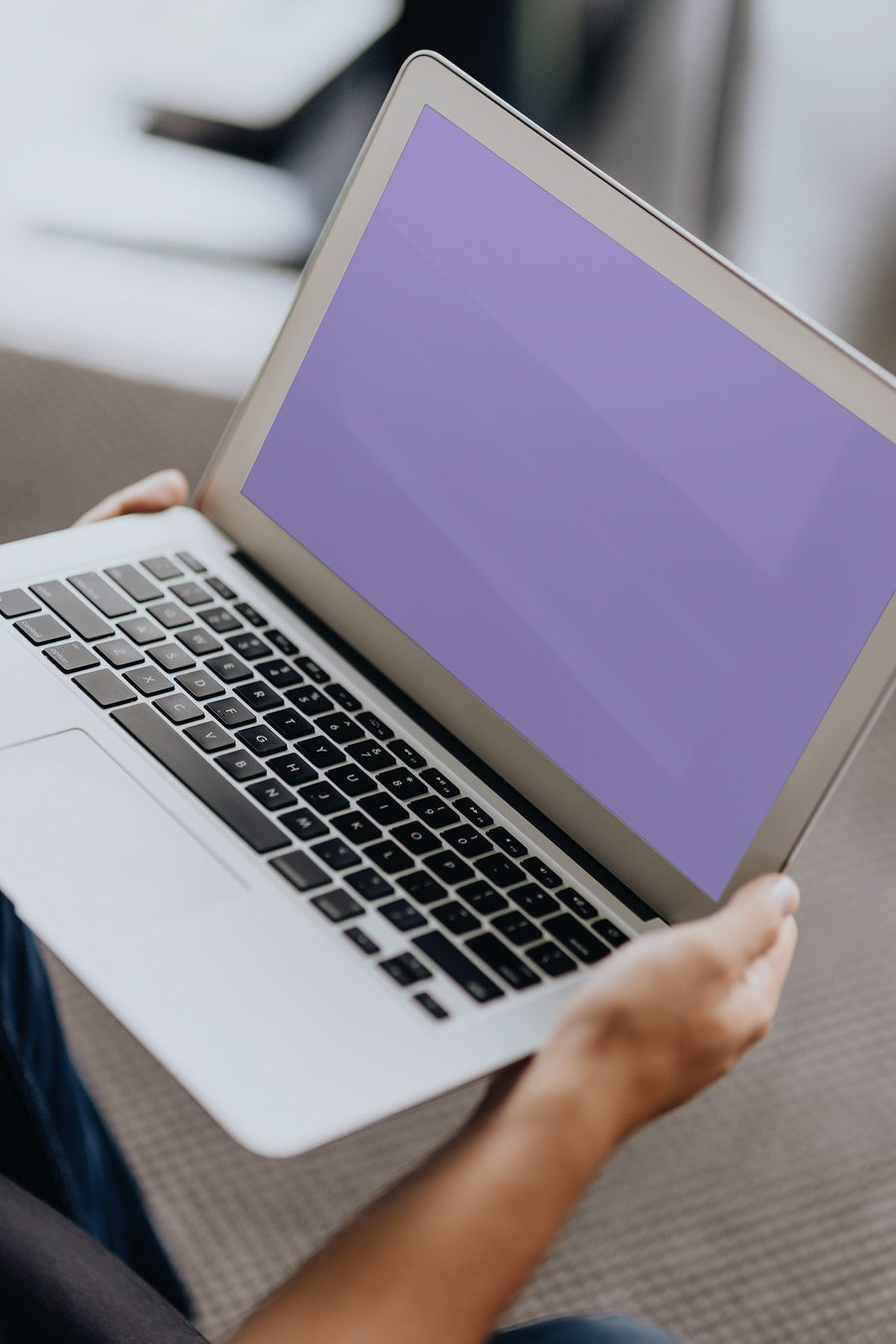 Man Working On A Laptop