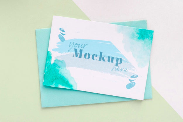 Manicure Elements Assortment With Card Mock-Up Psd