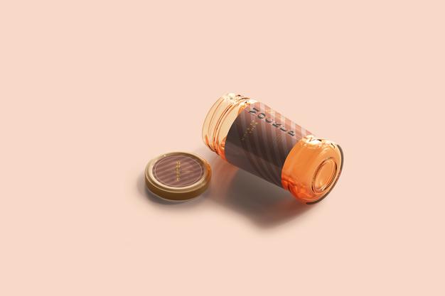Marmalade Glass Jar Mockup Psd
