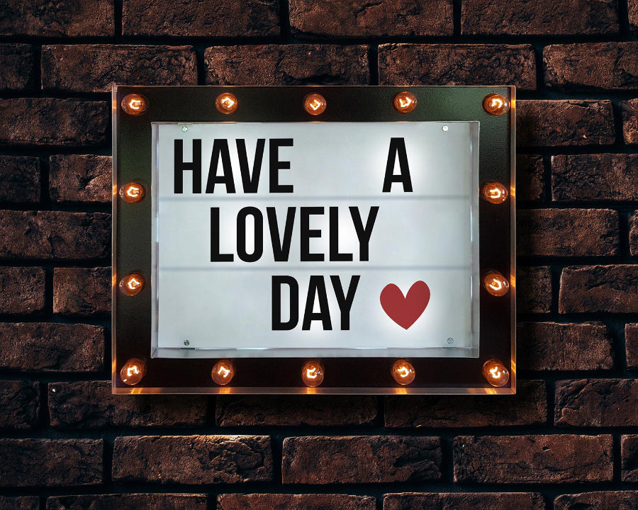 Marquee Light Box Mockup PSD