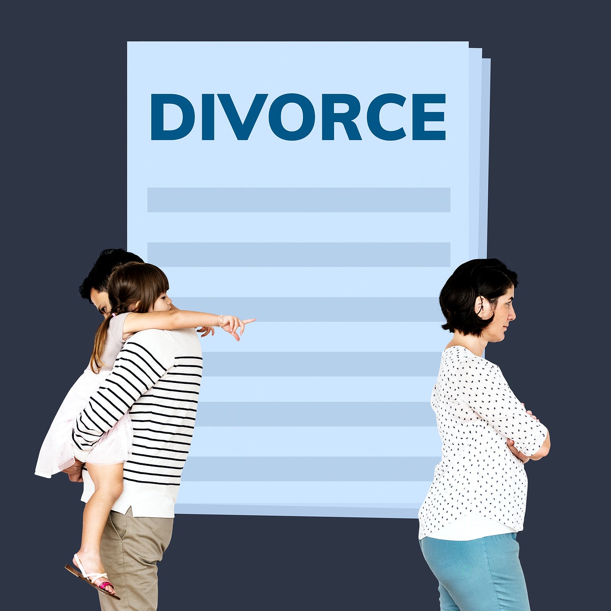 Married Couple With A Daughter Getting A Divorce