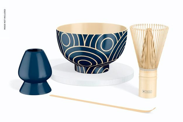 Matcha Kit Mockup, Front View Psd