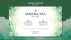 Matcha Tea Concept Banner Template Mock-Up Psd