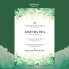 Matcha Tea Poster Concept Mock-Up Psd