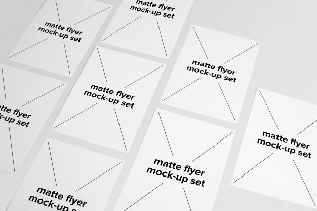 Matte Flyer Mock Up Collection Psd