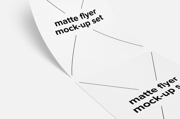 Matte Flyer Mock Up Psd