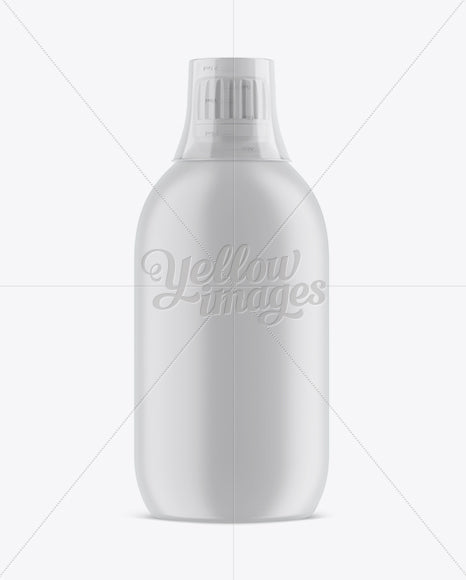 Matte Plastic Sport Nutrition Bottle Mockup