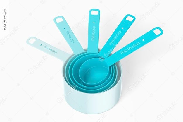 Measuring Cups Set Mockup Psd