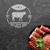 Meat Products With Background Mock-Up Psd