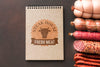 Meat Products With Notepad Mock-Up Psd