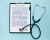 Medical Clipboard With Stethoscope Psd