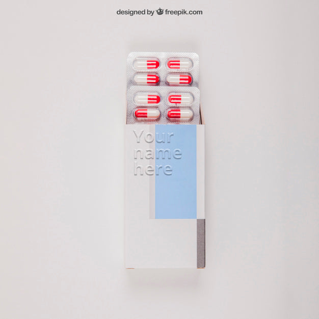 Medical Mockup With Tablets Psd