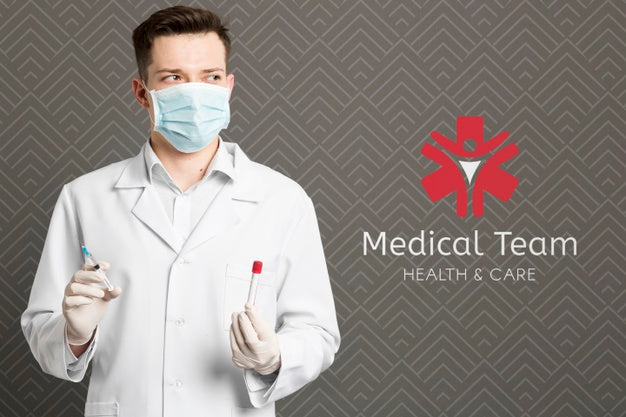 Medical Team Against Coronavirus Psd
