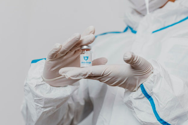 Medical Wear And Vaccine Mock-Up Psd