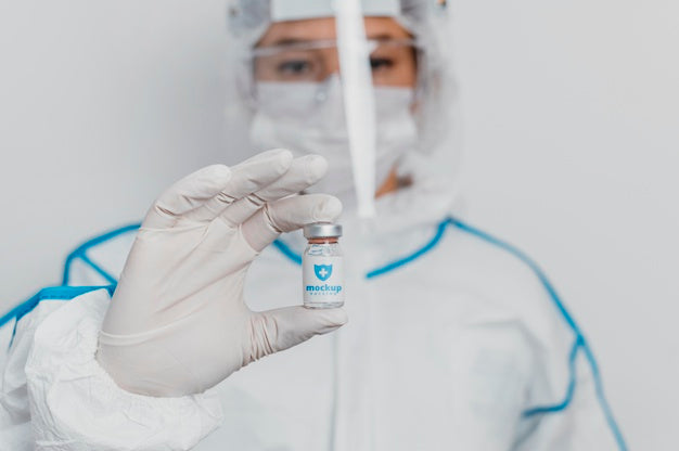 Medical Wear And Vaccine Mock-Up Psd