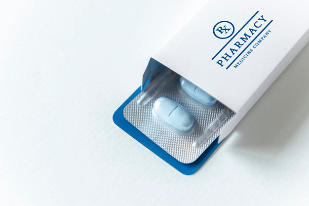Medication Branding And Packaging Mockup Psd