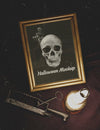 Medieval Torture Equipment With Skull In Frame Psd
