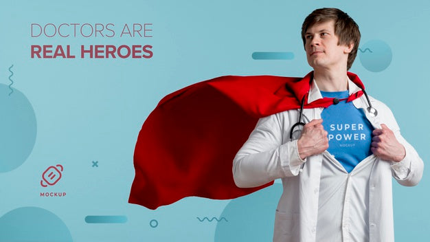 Medium Shot Doctor With Stethoscope Psd