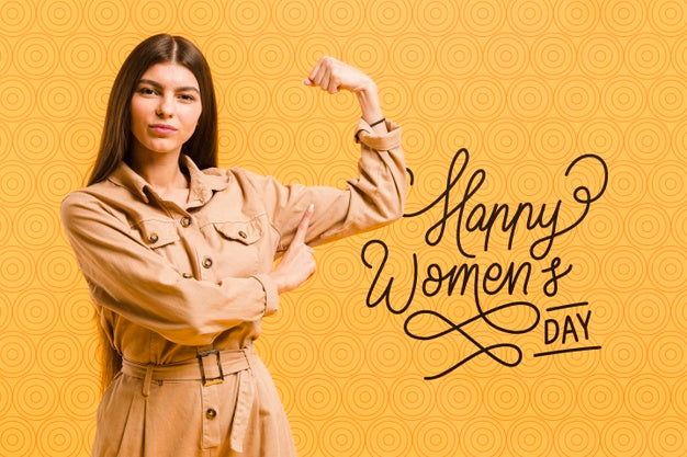 Medium Shot Girl With Long Hair Posing Psd