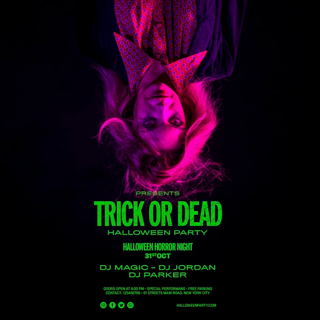 Medium Shot Of Upside Down Woman Psd