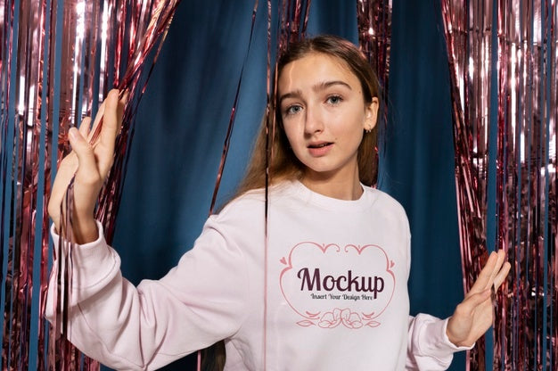 Medium Shot Teenager Portrait Psd