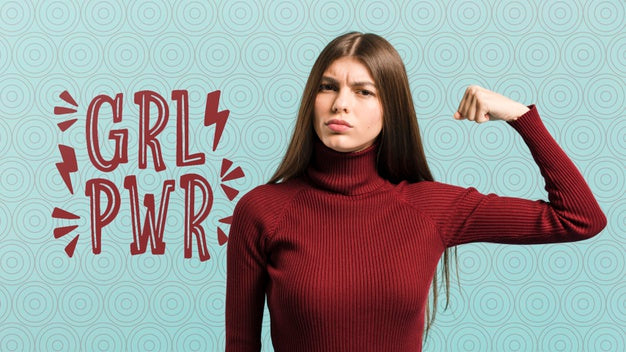 Medium Shot Woman Looking Upset Psd