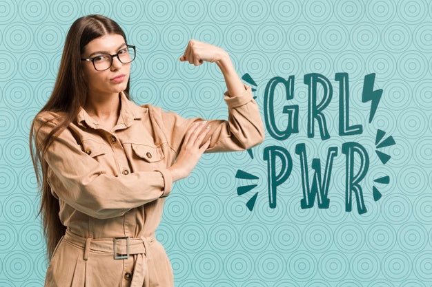 Medium Shot Woman With Glasses Posing Psd