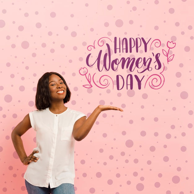 Medium Shot Woman With Wide Smile Posing Psd