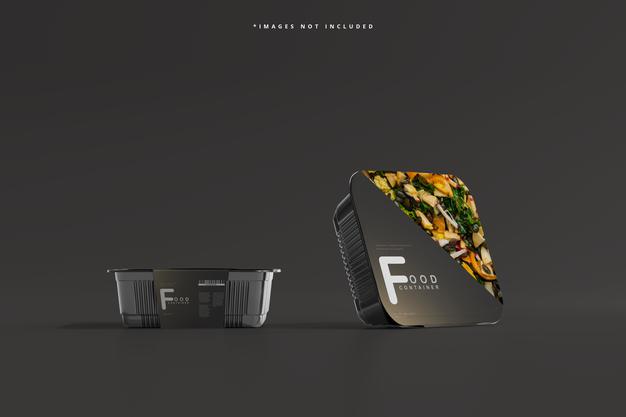 Medium Size Food Container Mockup Psd